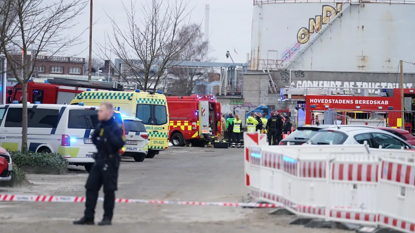 En varevogn kørte torsdag morgen i vandet i Nordhavn i København.