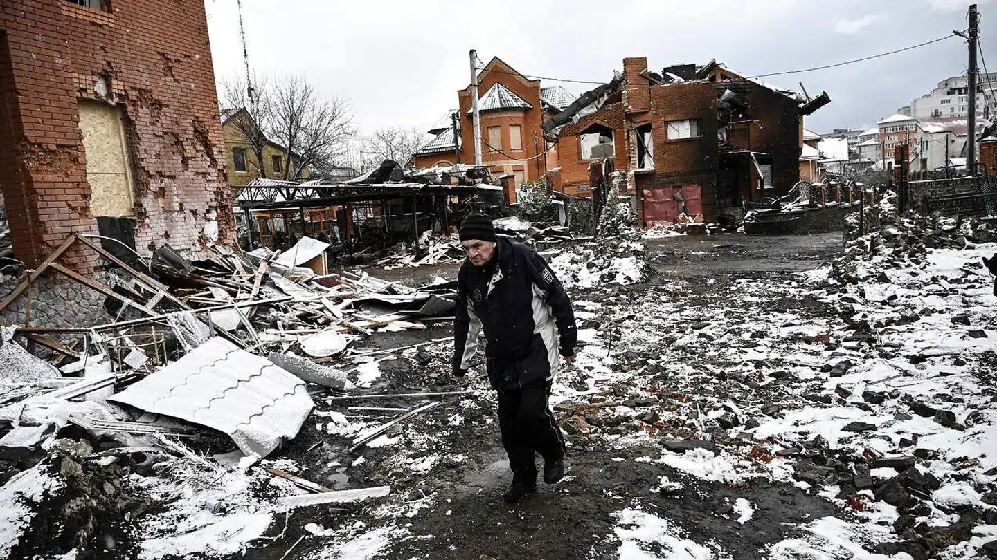 Rusland har invaderet Ukraine. Her er den den ukrainske by Bila Tserkva den 8. marts.