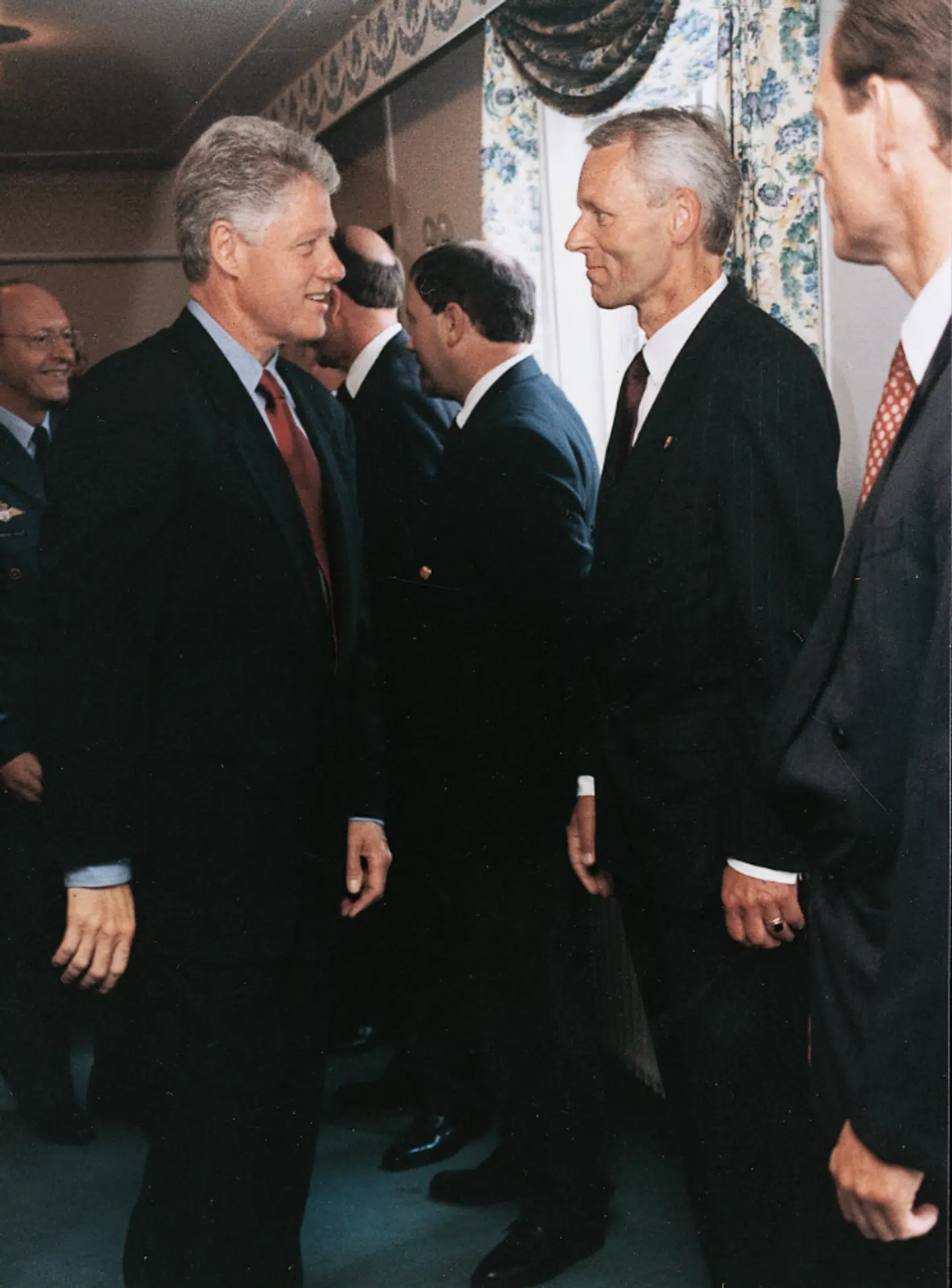 Under Clintons besøg i Danmark var Asbjørn Thyssen ansvarlig for sikkerheden. Her kom det ham til hjælp, at han mange år forinden havde leget gemme med prinserne på Fredensborg Slot. Privatfoto