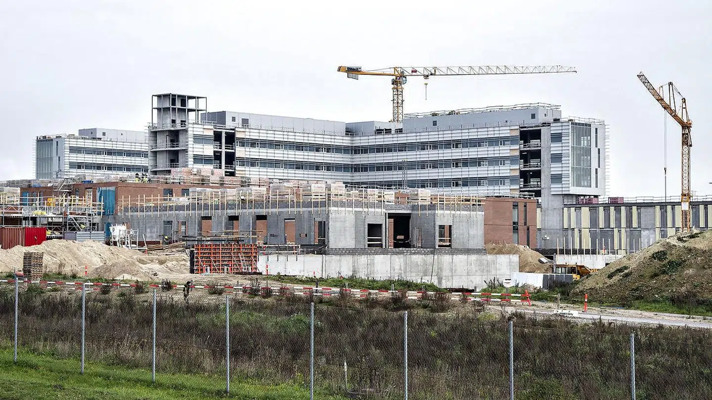Byggeriet af det nye supersygehus i Nordjylland.