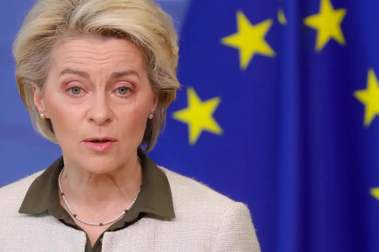 EU-Kommissionens formand, Ursula von der Leyen, siger, at Ukraine er en af os. (Arkivfoto) Pool/Reuters
