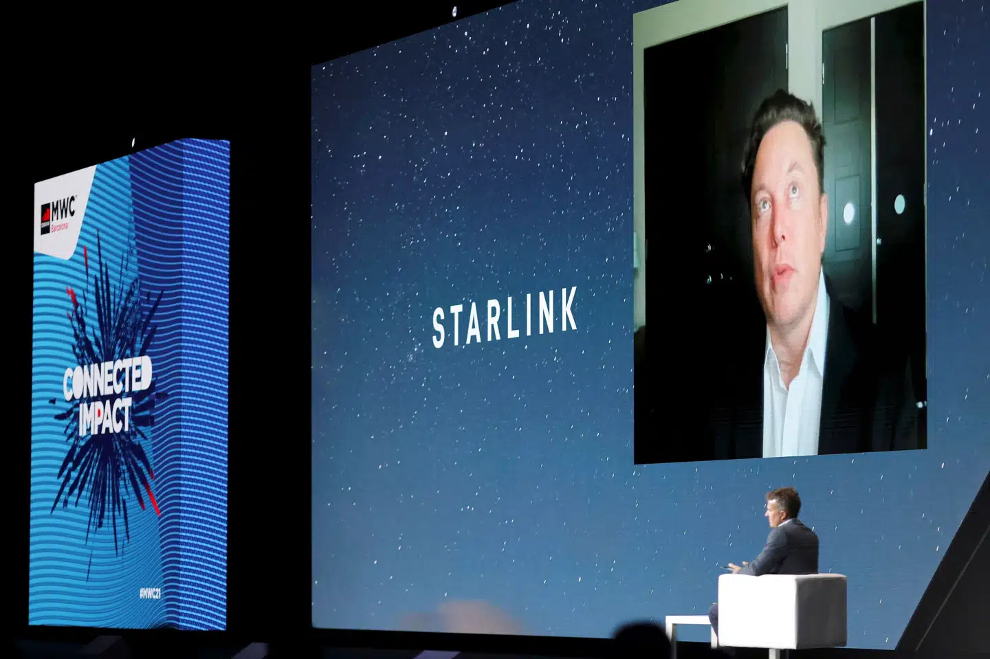 På en kongres i Barcelona i Spanien i juni sidste år fortalte Elon Musk, at Starlink-projektet har omkring 69.000 aktive brugere. Nacho Doce/Reuters