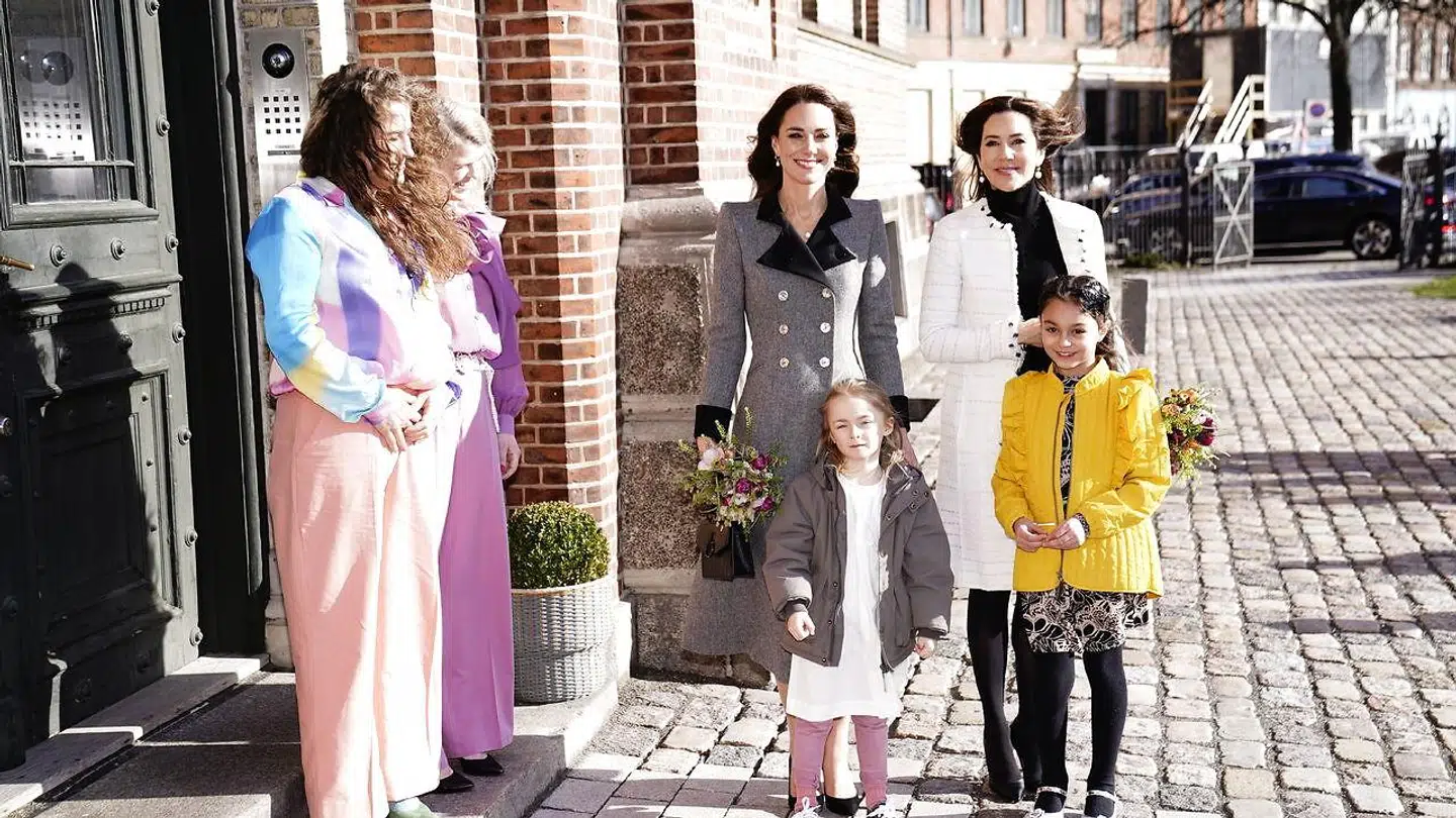 Kronprinsesse Mary og hertuginden af Cambridge, Catherine, besøger Danner Stiftelsen i København.