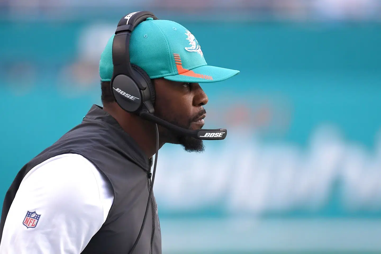 Brian Flores var fra 2019 til 2021 cheftræner for Miami Dolphins. (Arkivfoto) Eric Espada/Ritzau Scanpix