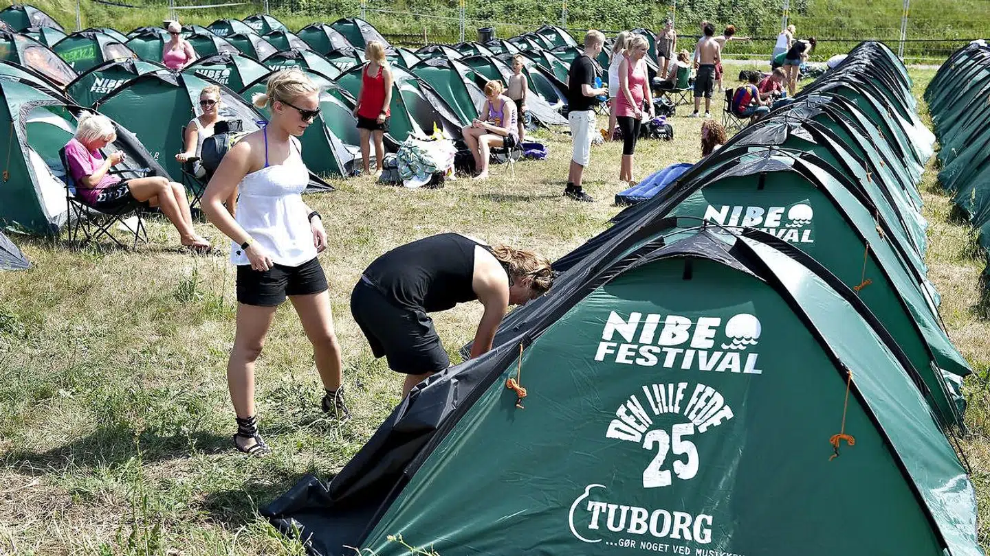 Et af Nibe Festivals campområder.