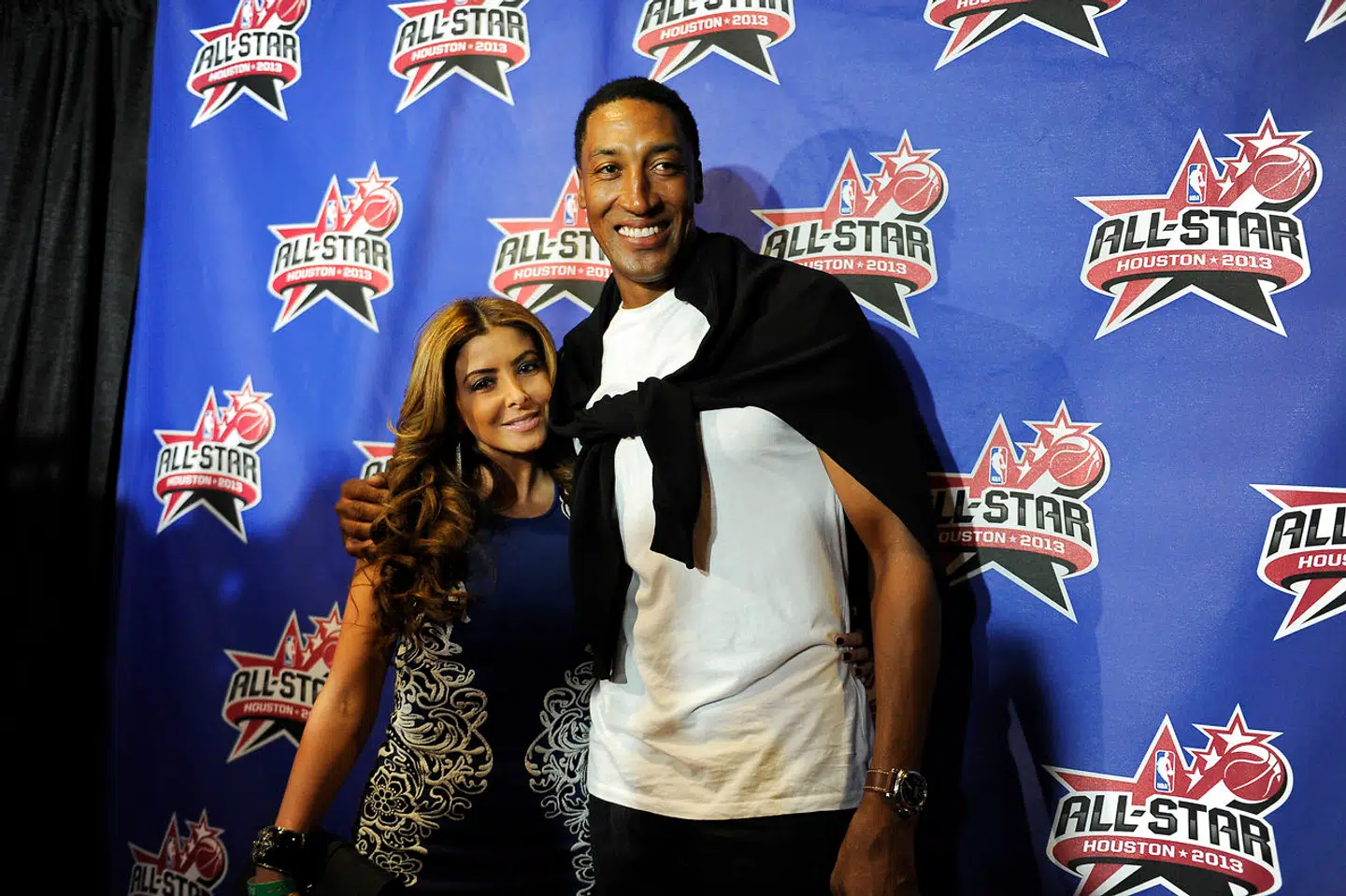 Her ses Larsa og Scottie Pippen i 2013.