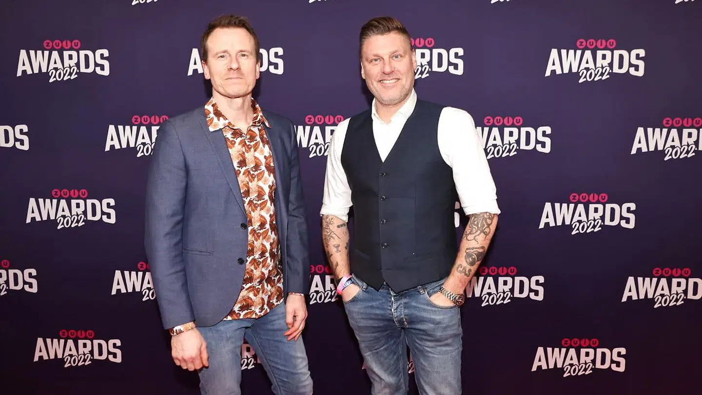 Timm Vlaidimir og ven og kollega, Markus Grigo, ankom sammen til ZULU Awards 2022.