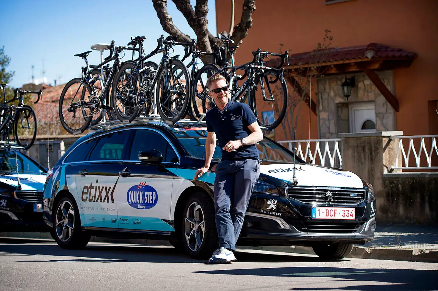 Brian Holm har været sportsdirektør for Quick-Step-holdet i mange år. Her ses han ved Catalonien Rundt i 2015.