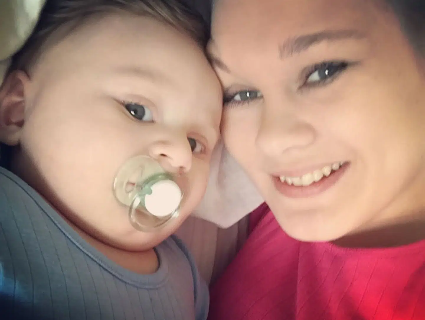 Kia og Marcus, mens han stadig blot var en baby.