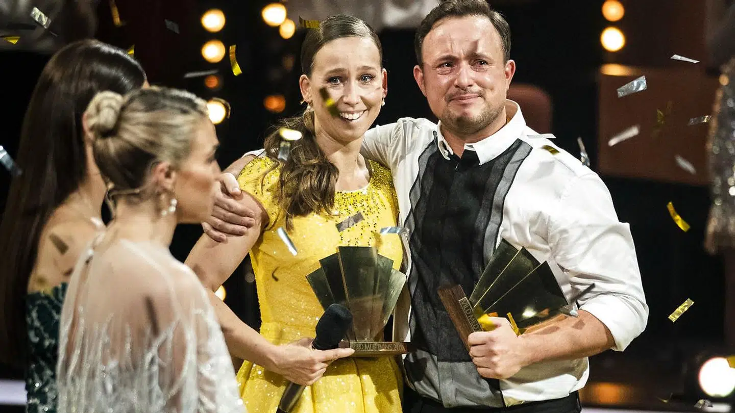 Merete Mærkedahl og Thomas Evers Poulsen vinder 'Vild med Dans'-finalen i december 2020.