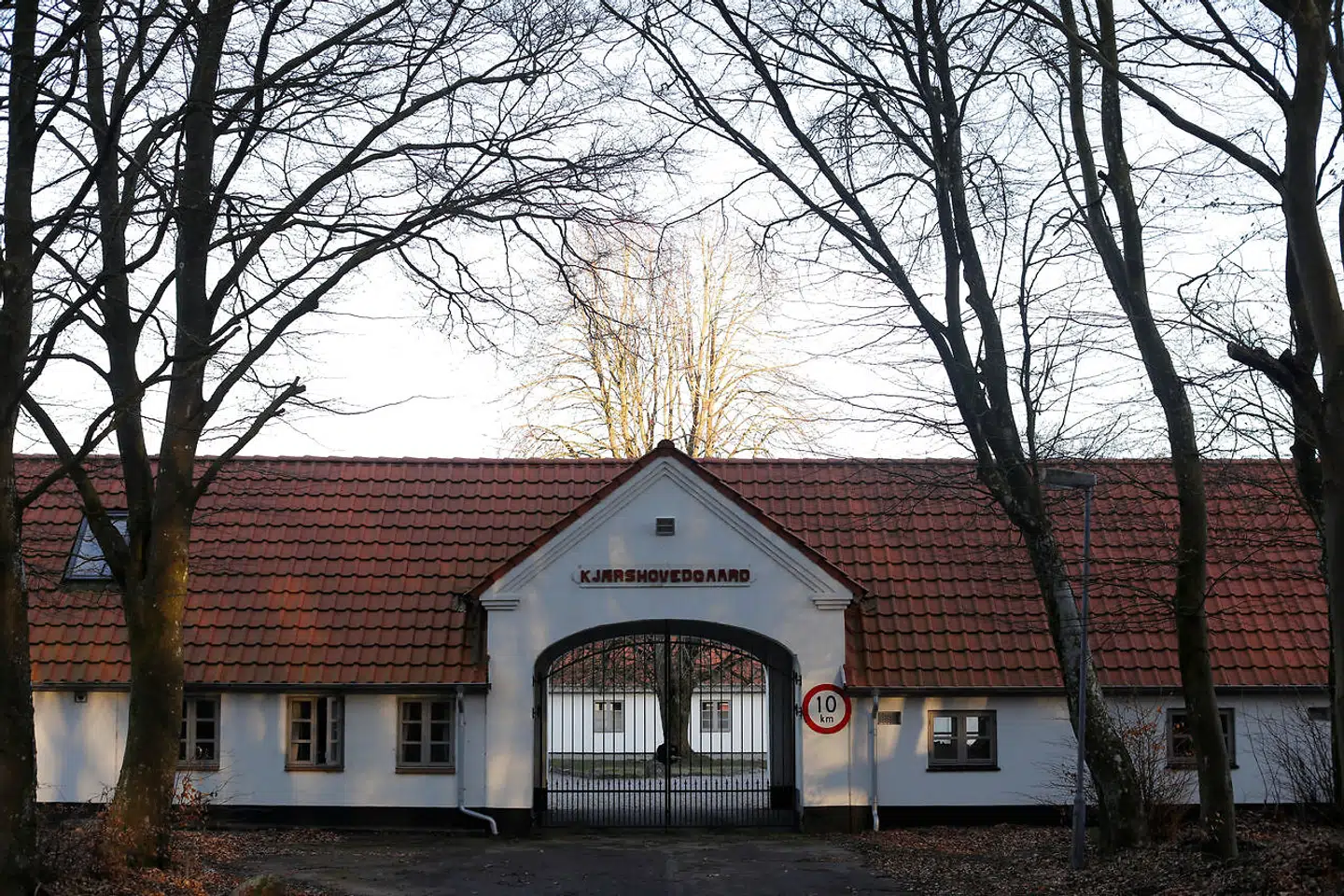 The front entrance is seen at Kaershovedgaard, a former prison and now a departure centre for rejected asylum seekers, in Jutland, Denmark, March 25, 2019. REUTERS/Andrew Kelly SEARCH "KELLY KAERSHOVEDGAARD" FOR THIS STORY. SEARCH "WIDER IMAGE" FOR ALL STORIES.