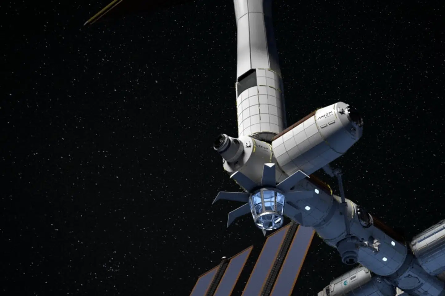 Rumstationen Axiom vil i løbet af dette årti frakoble sig Den Internationale Rumstation (ISS) og blive en uafhængig og kommerciel rumstation i kredsløb om jorden. Axiom Space Inc./Free