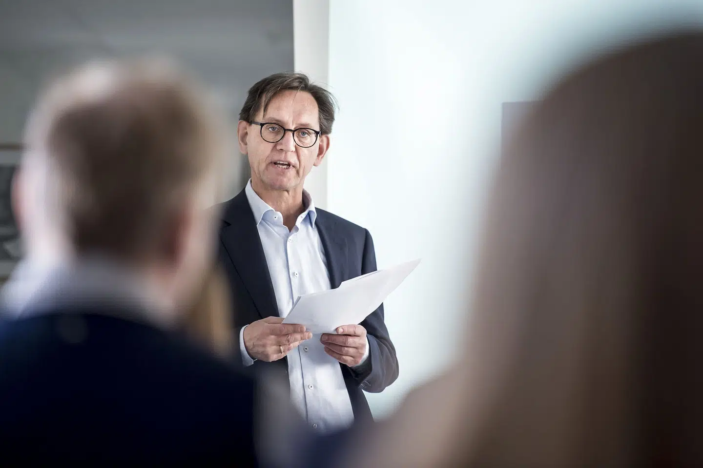 63-årige Erik Bjerager skal fremover skrive i Kristeligt Dagblad, mens ledelsen fordeles blandt flere personer. (Arkivfoto) Mads Claus Rasmussen/Ritzau Scanpix