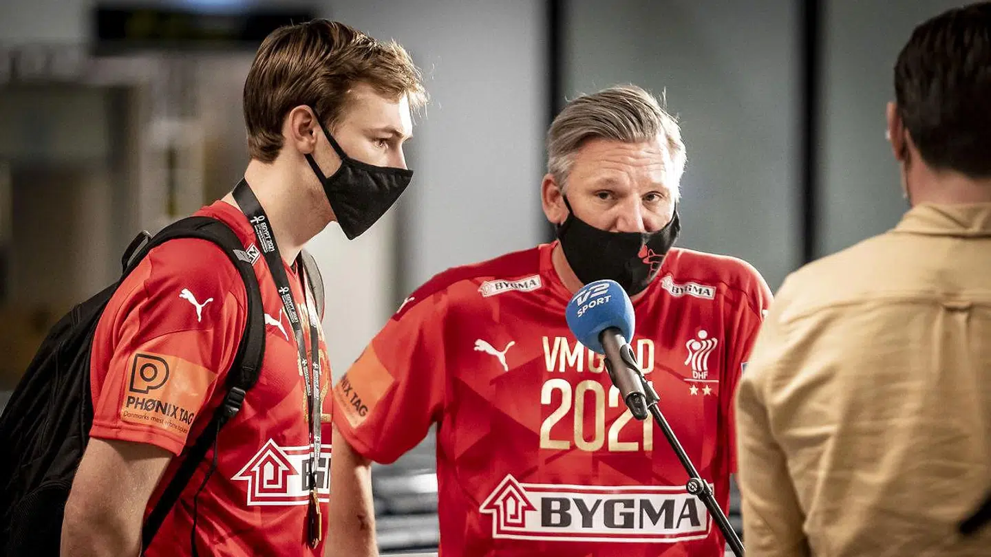 Nikolaj Jacobsen og Mathias Gidsel.