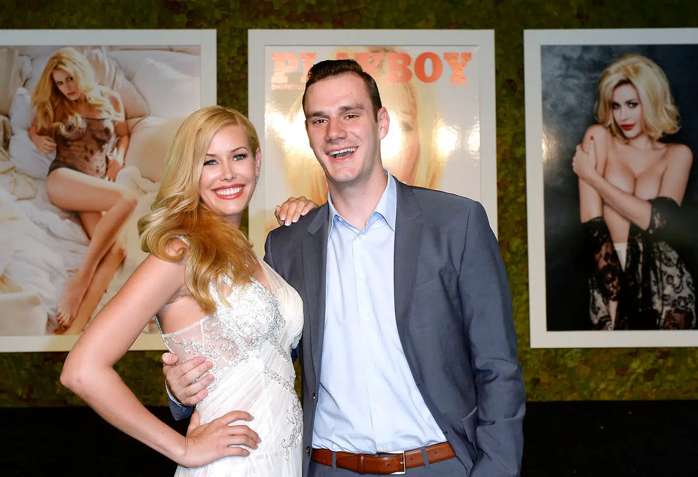 Hugh Hefners søn Cooper Hefner i selskab med 2014s 'Playmate of the Year'.