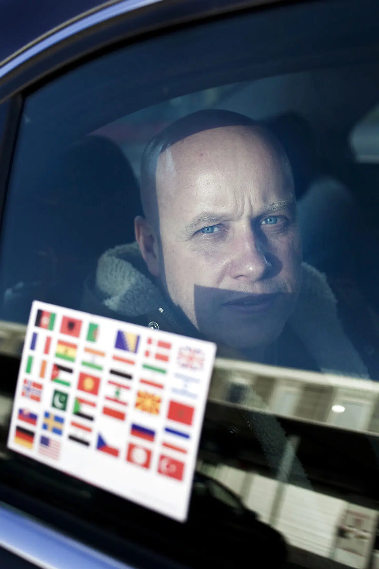 Kunstner Jens Haaning, da han i 2010 var på taxitur i København, mens han var aktuel med udstillingen »At blive københavner« på Københavns Museum.