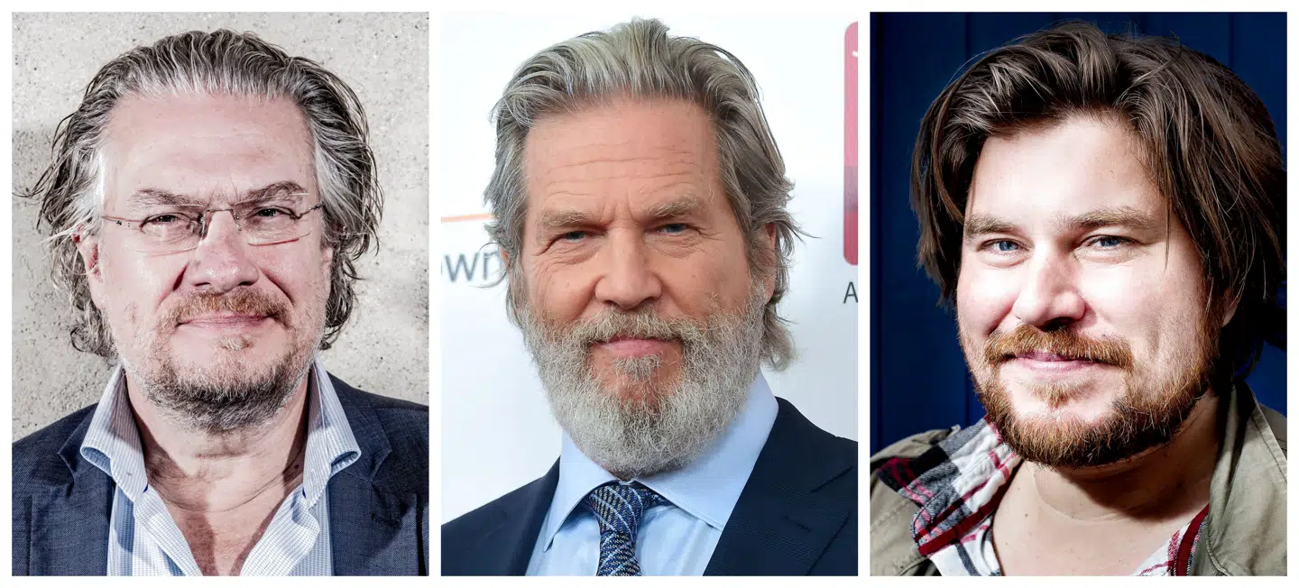 Henrik Dahl, Jeff Bridges og Rasmus Bjerg.
