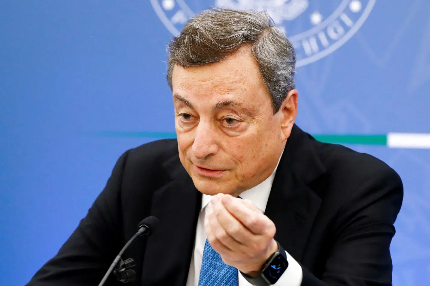 Mario Draghi kan potentielt blive Italiens næste præsident. Det betyder dog samtidig, at han skal erstattes som premierminister. (Arkivfoto). Remo Casilli/Reuters