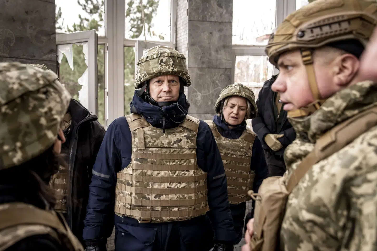 Udenrigsminister Jeppe Kofod var for nylig på besøg i Ukraine, hvor han besøgte områderne i øst, hvor der siden den russiske invasion i 2014 jævnligt har været kamphandlinger mellem russiske separatister og den ukrainske hær. (Arkivfoto) Mads Claus Rasmussen/Ritzau Scanpix