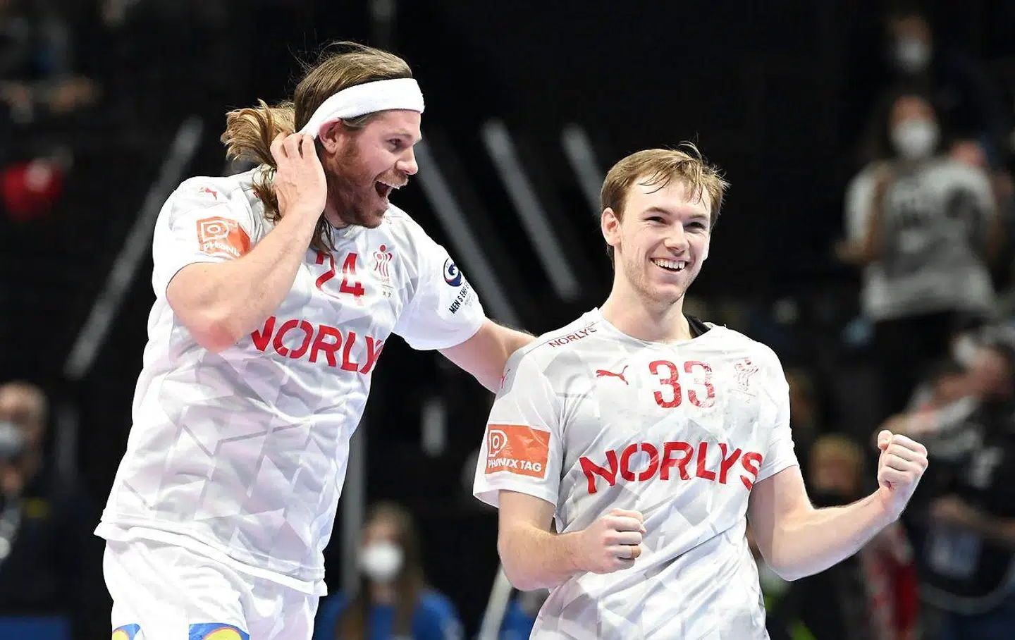 Mikkel Hansen og Mathias Gidsel trak det længste strå sammen med resten af det danske landshold.