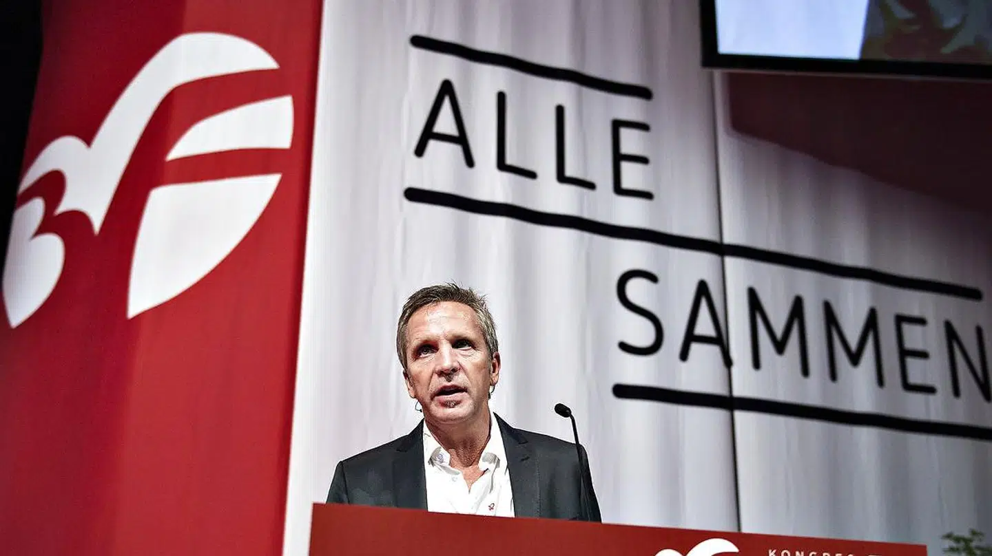 Formand Per Christensen på talerstolen ved 3Fs kongres i 2016.