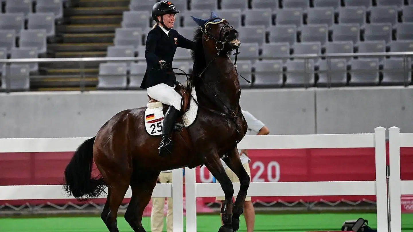 Annika Schleu havde store problemer.