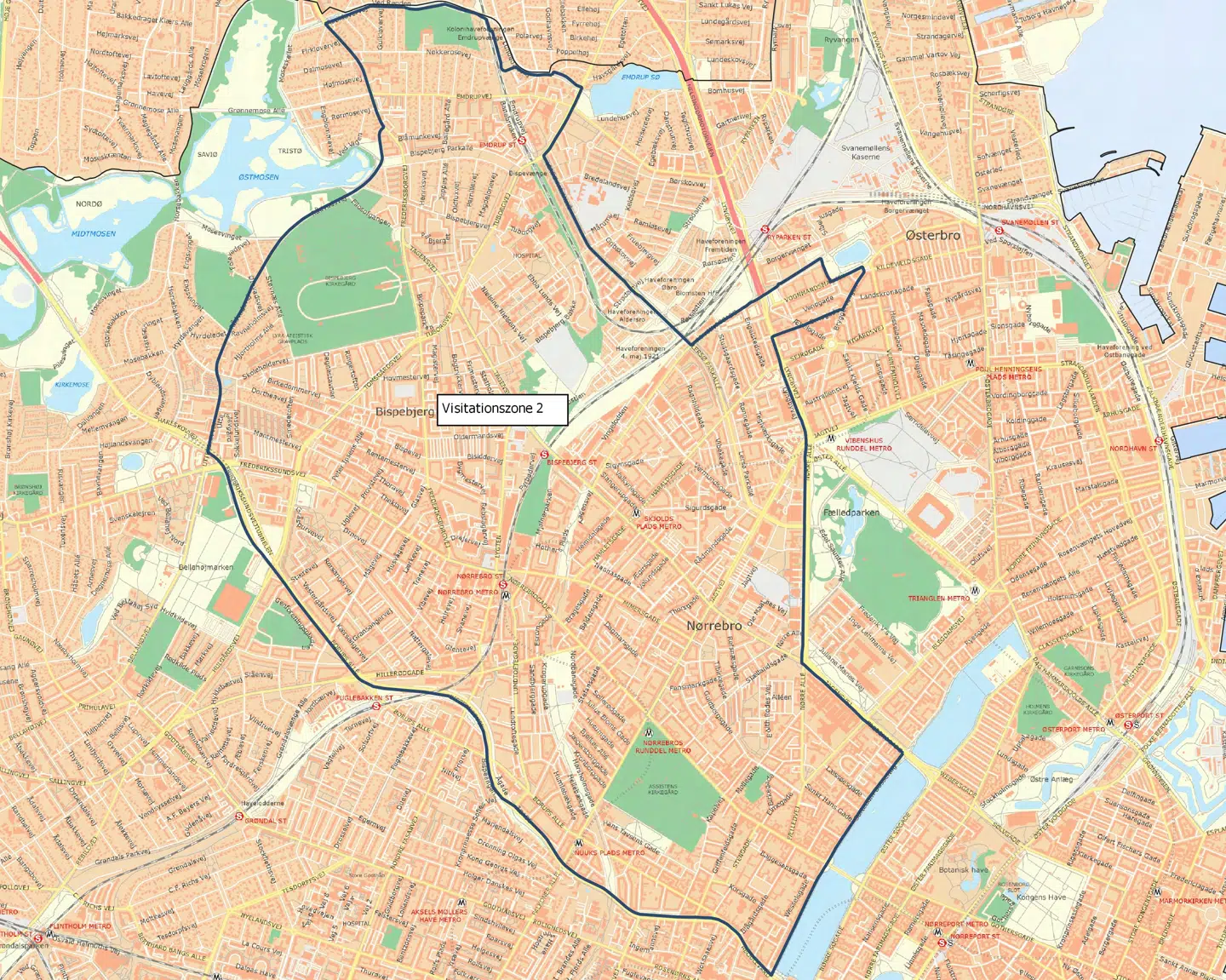 Her visitationszonen på Nørrebro.
