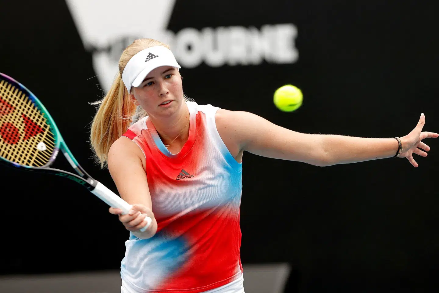 Clara Tauson gik tirsdag videre fra første runde i Australian Open med en sejr i to sæt over australsk hjemmebanehåb. Brandon Malone/Ritzau Scanpix