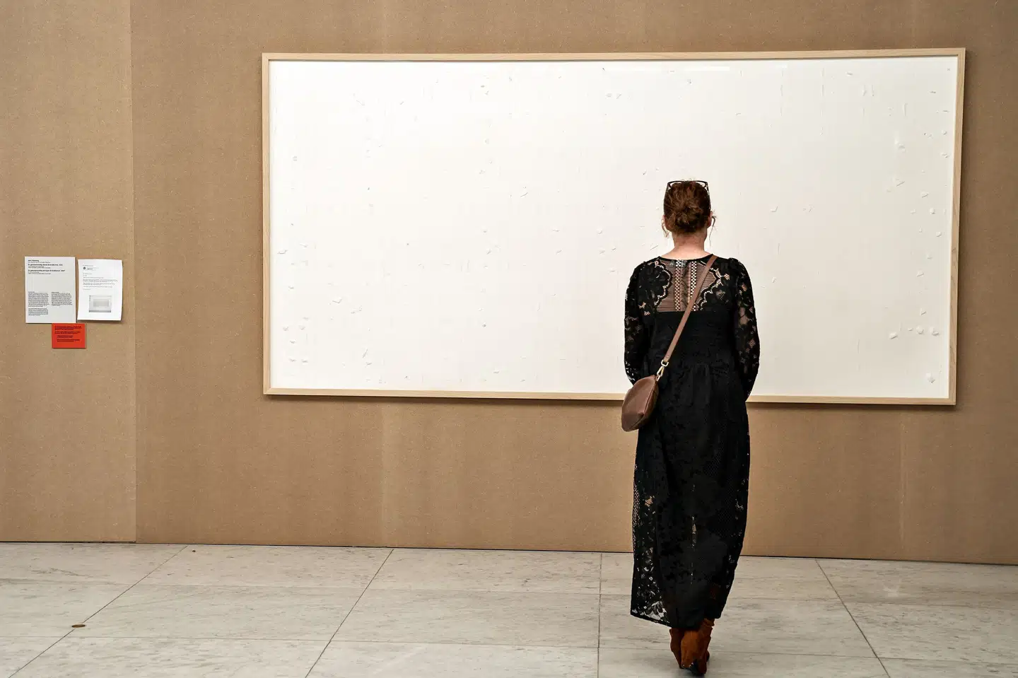 Sådan ser den ud, den ene halvdel af Jens Haanings værk Take the Money and Run. Kunstmuseet Kunsten mener ikke, at kunstneren har holdt sin del af aftalen, fordi han ikke har returneret de penge, han havde lånt til at genskabe et tidligere værk til udstillingen Work it Out. (Arkivfoto) Henning Bagger/Ritzau Scanpix