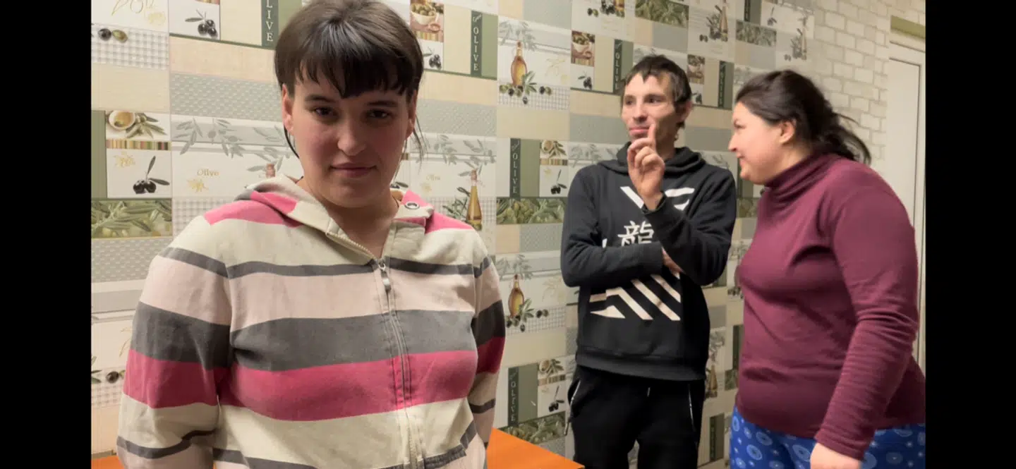 Ekatarina bor i et herberg sammen med anmdre internt fordrevne