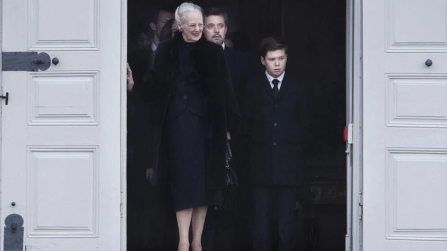 Dronning Margrethe efter prins Henriks død i 2018.