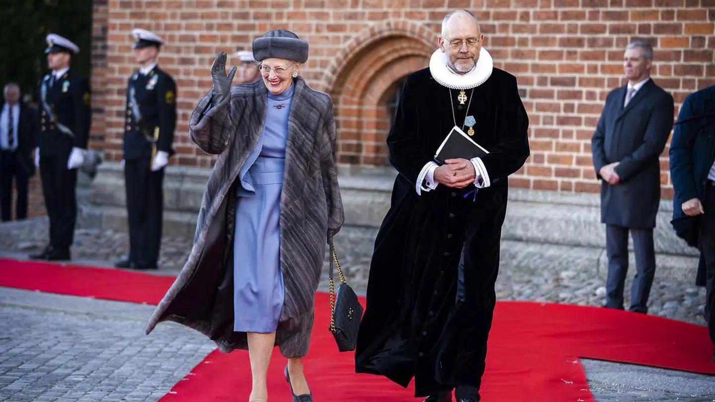 Dronning Margrethe var i godt humør fredag, hvor hun blev fejret både i København og Roskilde.