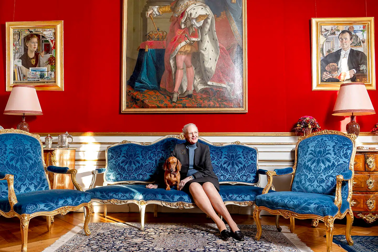 B.T.s chefredaktør, Jonas Kuld Rathje, interviewer H.M. Dronningen på Amalienborg i anledning af hendes 50-års regeringsjubilæum fredag 14. januar 2022.