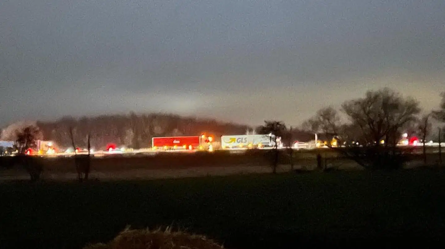 Køen er onsdag aften voldsomt lang på den fynske motorvej.