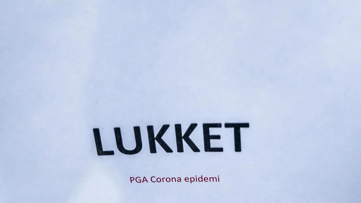 Skiltet her har adskillige kunnet se under coronapandemien.