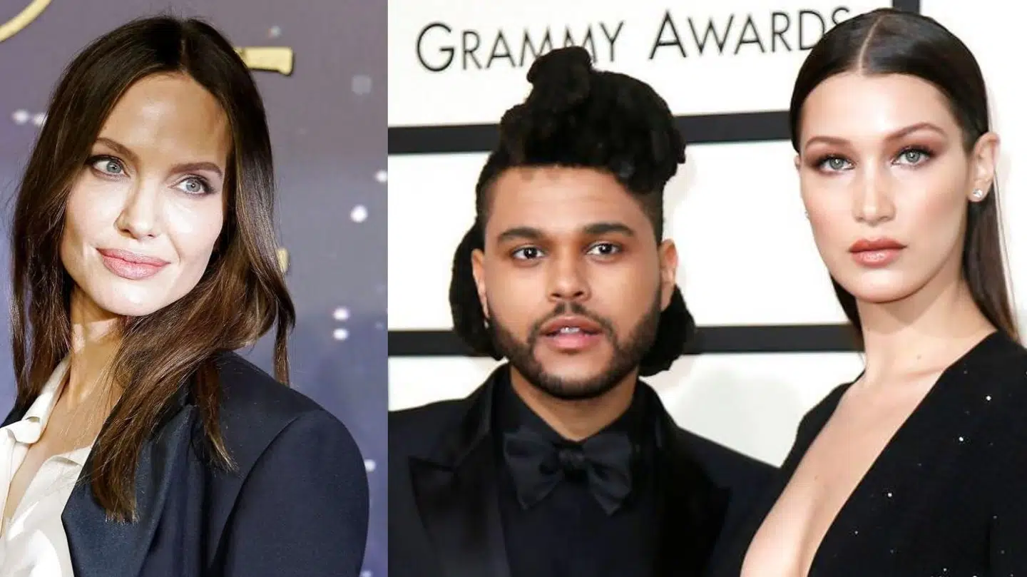 Angelina Jolie, The Weeknd og Bella Hadid.