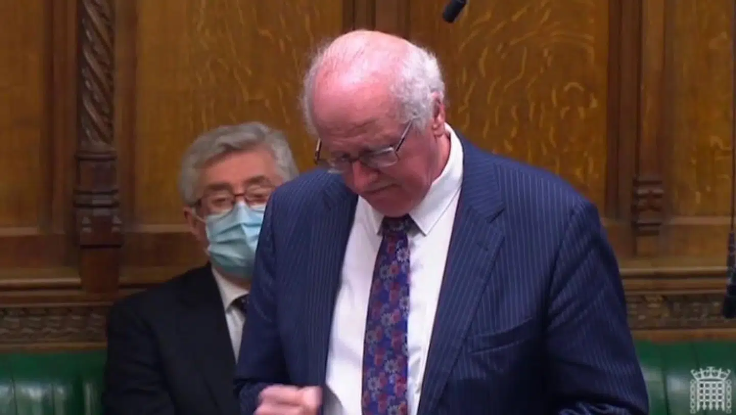 Det nordirske medlem af House of Commons i Storbritannien Jim Shannon.