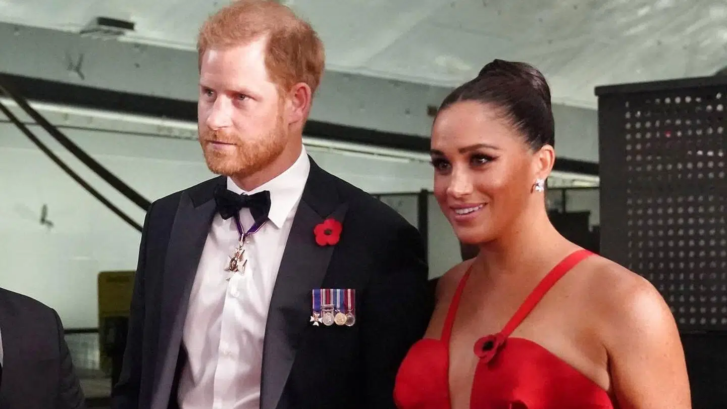 Prins Harry og hertuginde Meghan til prisoverrækkelse i New York i november 2021.