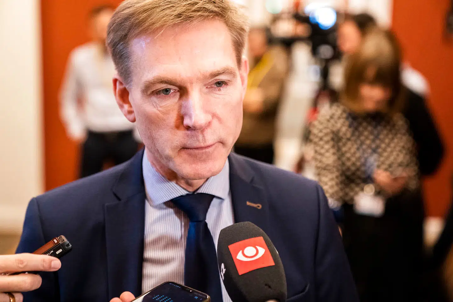 Kristian Thulesen Dahl ankommer, da Dansk Folkeparti holder gruppemøde på Christiansborg, tirsdag den 14. december 2021.. (Foto: Ida Marie Odgaard/Ritzau Scanpix)