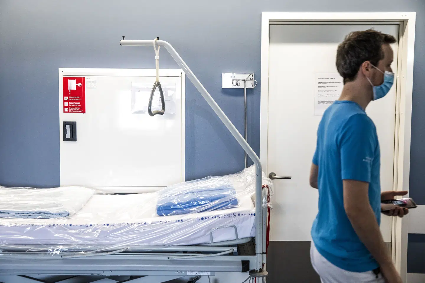 69 procent af coronapatienter fra under 60 år var indlagt af andre årsager end virusset i december, mens det for de ældste aldersgrupper var 78 procent. (Arkivfoto) ólafur Steinar Rye Gestsson/Ritzau Scanpix