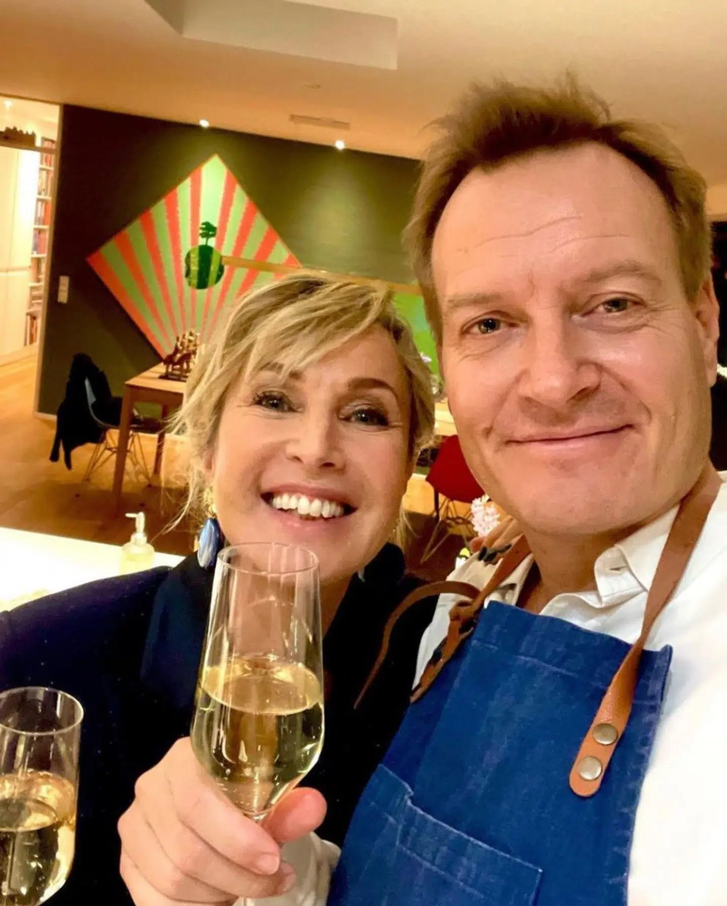 Natasja Crone og Rasmus Tantholdt nytårsaften.