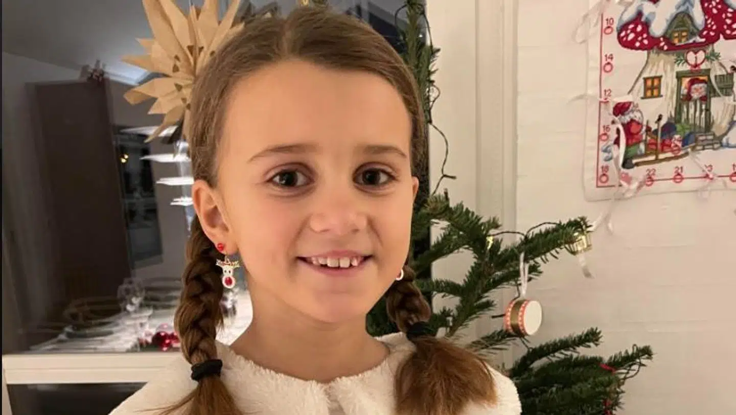 Ida blev udskrevet 24. december, og hun nåede derfor at fejre jul med sin familie. Privatfoto.