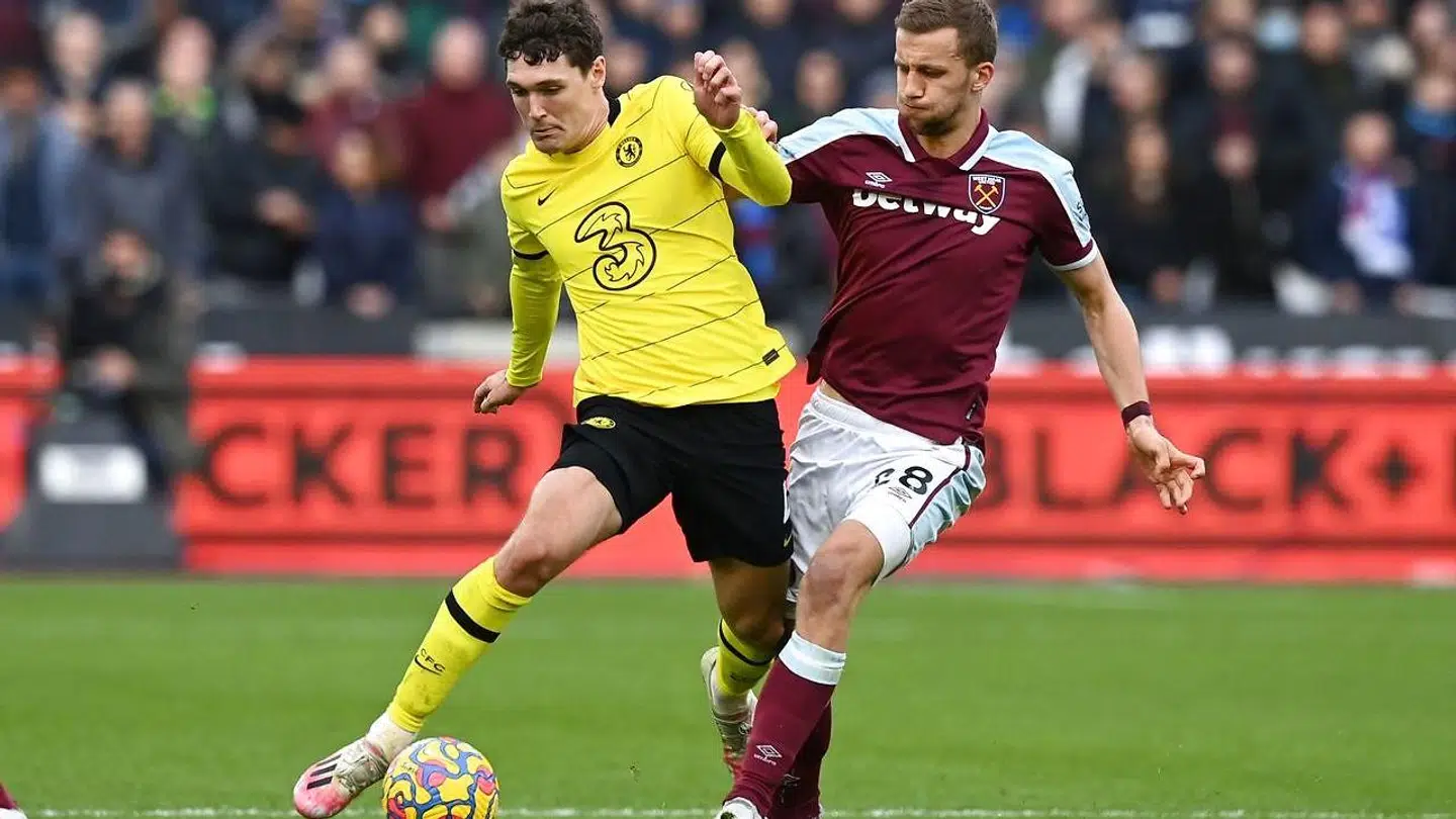 Andreas Christensen i aktion for Chelsea 26. december.