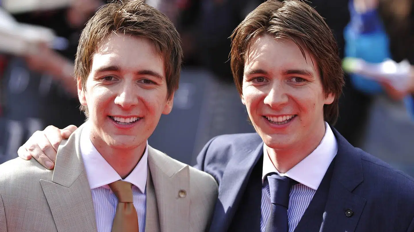Oliver og James Phelps til premieren på den sidste 'Harry Potter'-film i 2011.