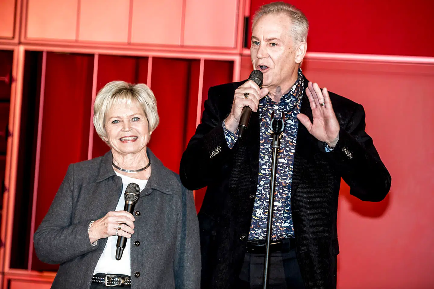 Her ses Keld og Hilda Heick under pressemøde i DR Byen. (Foto: Mads Claus Rasmussen/Scanpix 2018)