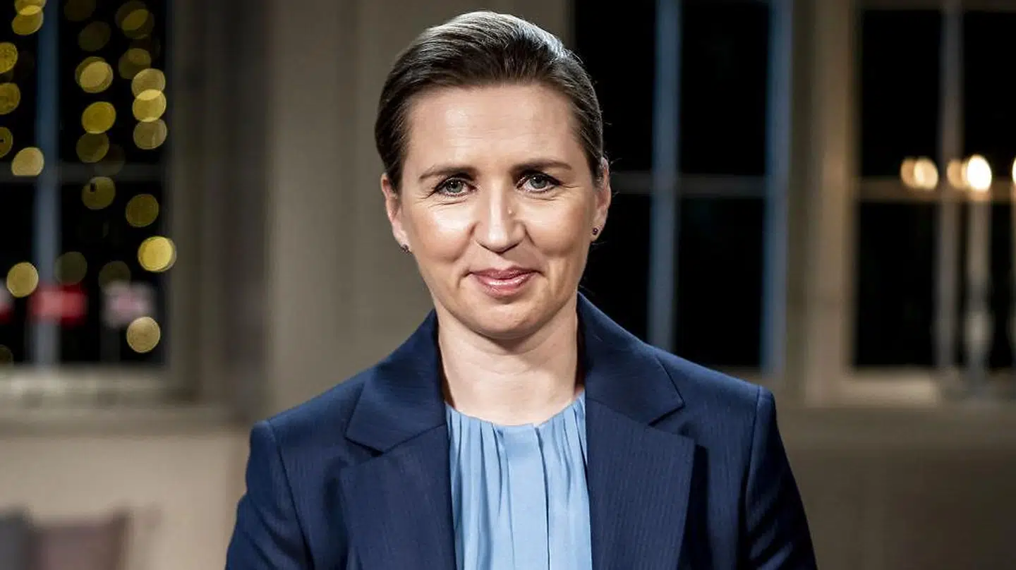 Statsminister Mette Frederiksen (S) holder nytårstale på Marienborg i Kongens Lyngby. Nytårstalen er optaget torsdag den 30. december 2021 og sendes på tv lørdag den 1. januar 2022.. (Foto: Mads Claus Rasmussen/Ritzau Scanpix)