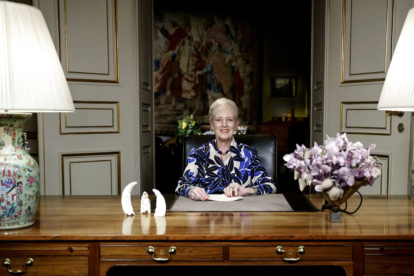 Fredag aften holder dronningen sin årlige nytårstale. Forud for talen har man kunnet oddse på, hvad hun vil sige i talen. (Arkivfoto) Keld Navntoft/Ritzau Scanpix