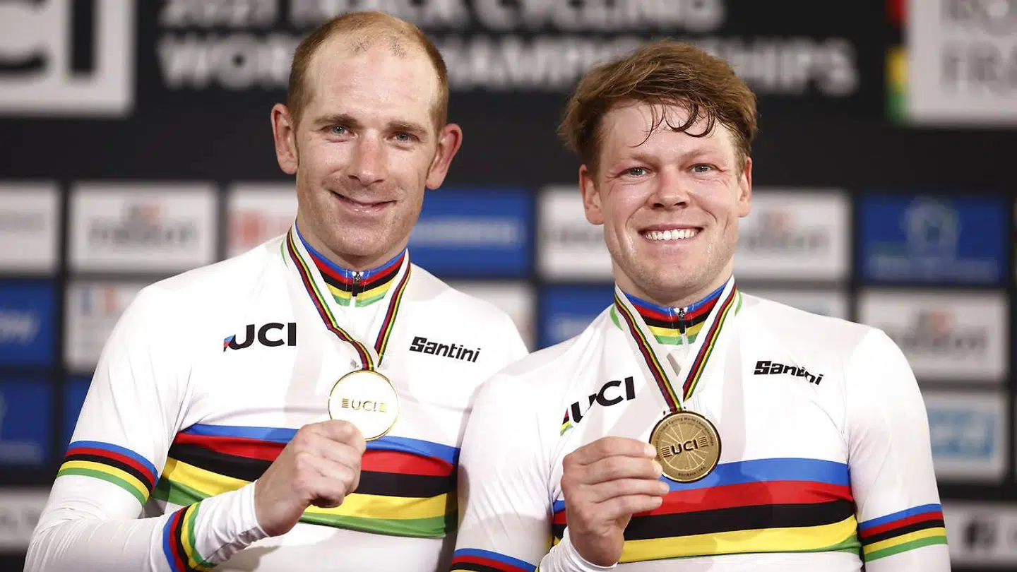 Cykelduoen vandt i oktober VM-guld i parløb.