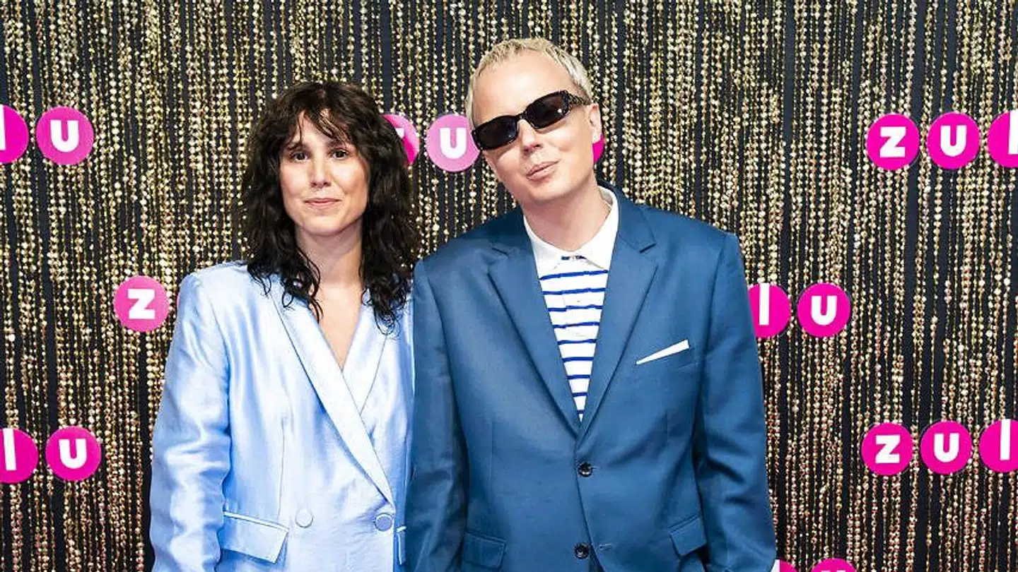 Andreas Odbjerg og Sabrina Ferguen på den røde løber ved Zulu Awards i KB Hallen torsdag den 29. april 2021.