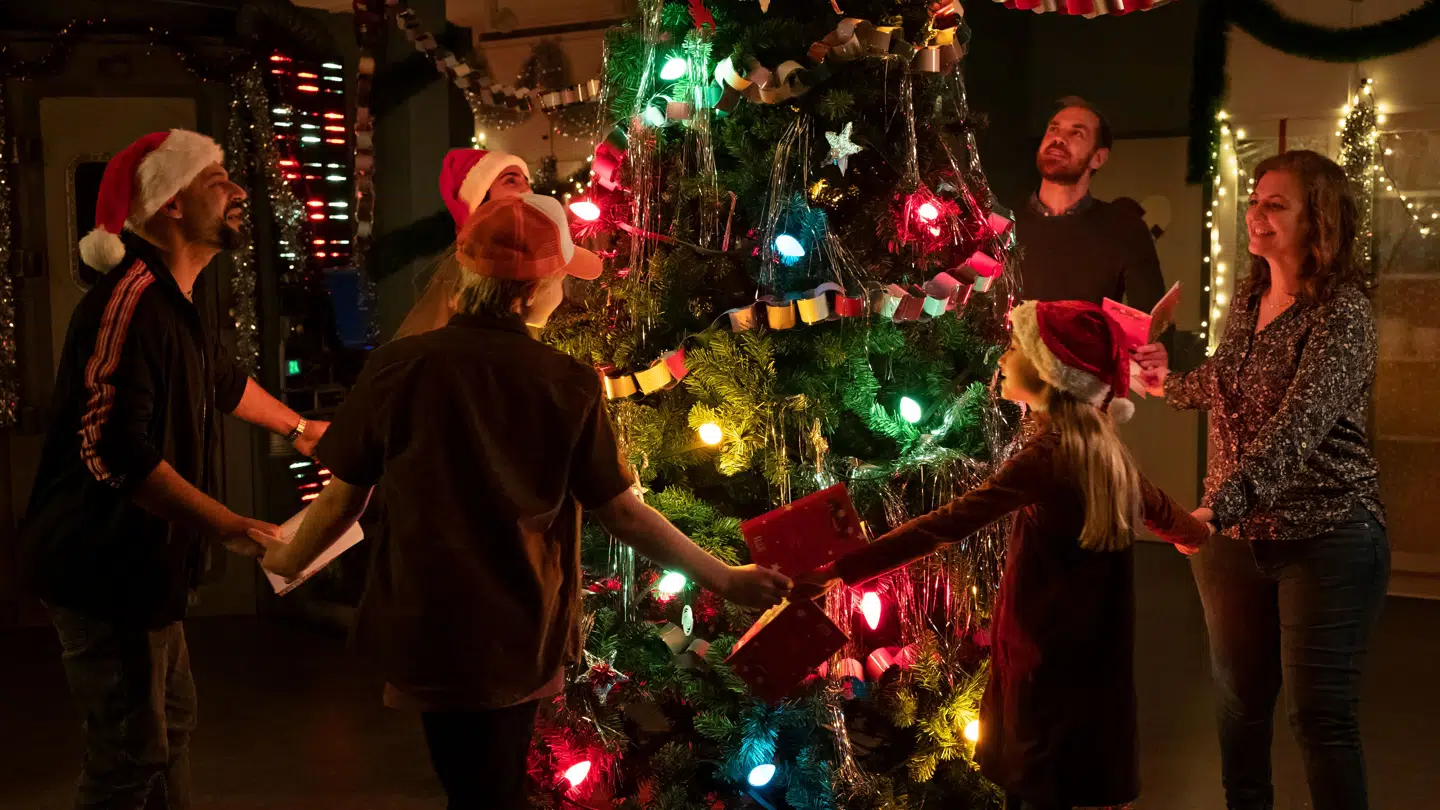 Juleaften i 'Kometernes jul'.